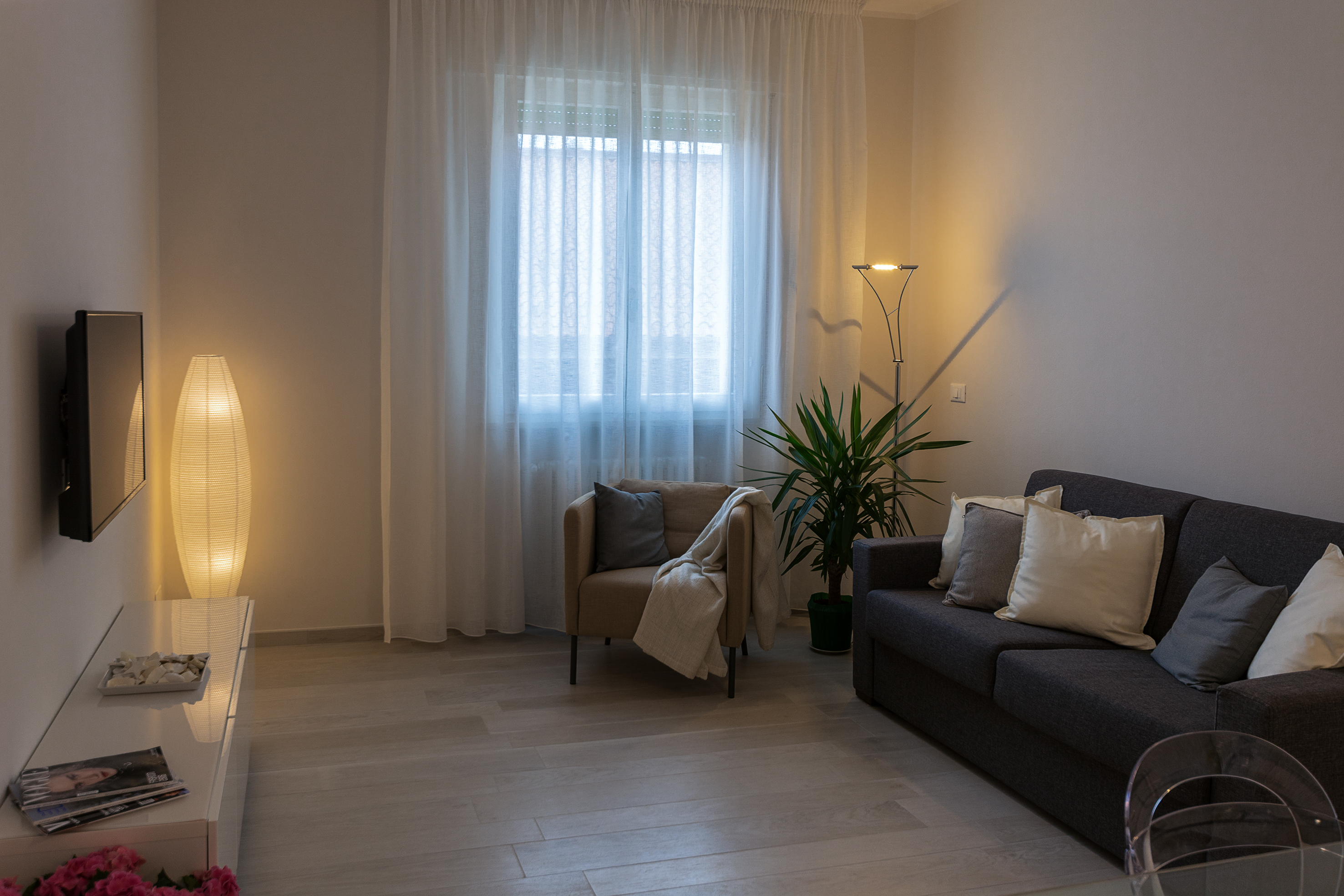 The sunny living room, overview 03- The living room