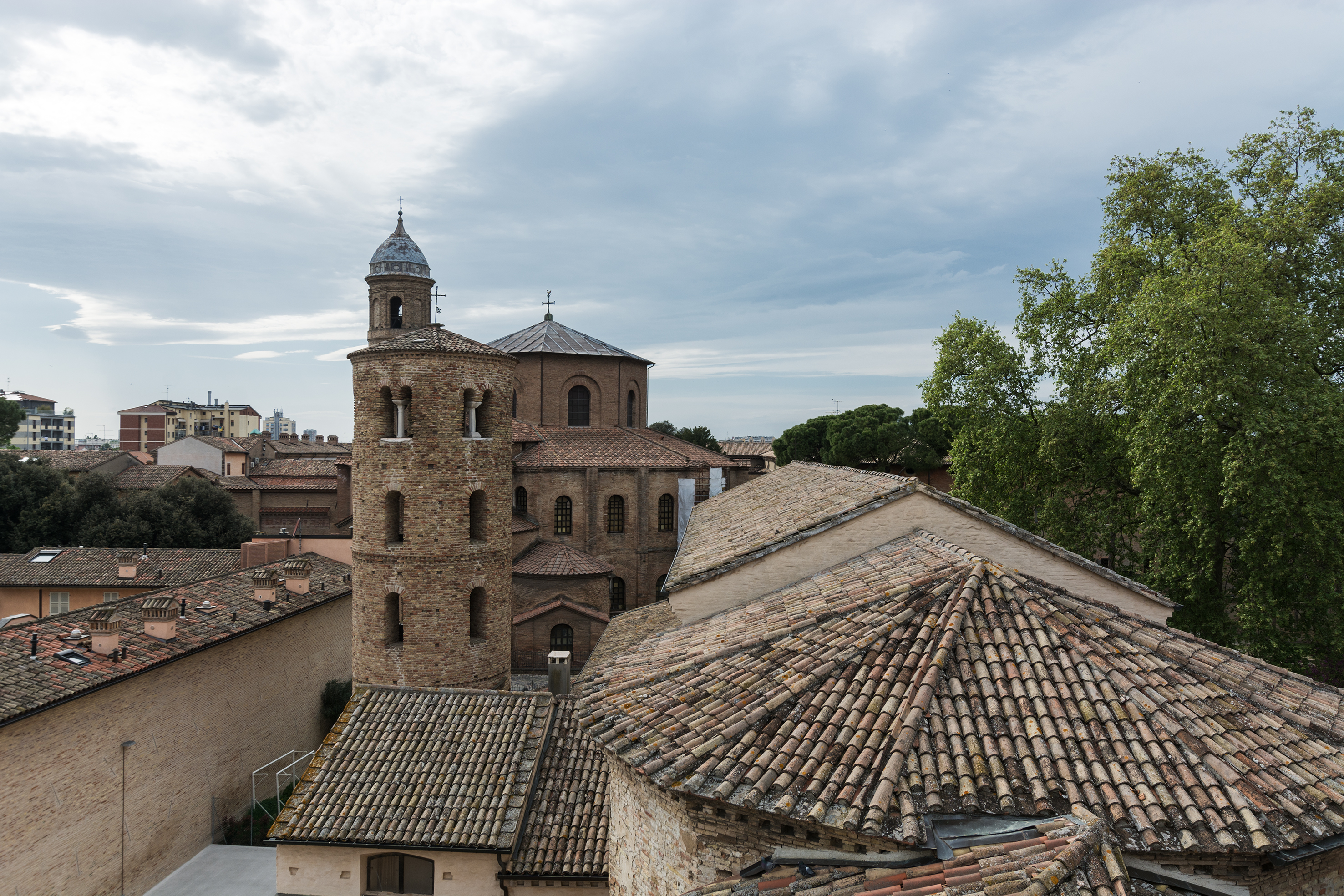 The roof terrace view on St. Vitale Basilic 39- The roof terrace view (St.Vitale Basilic)