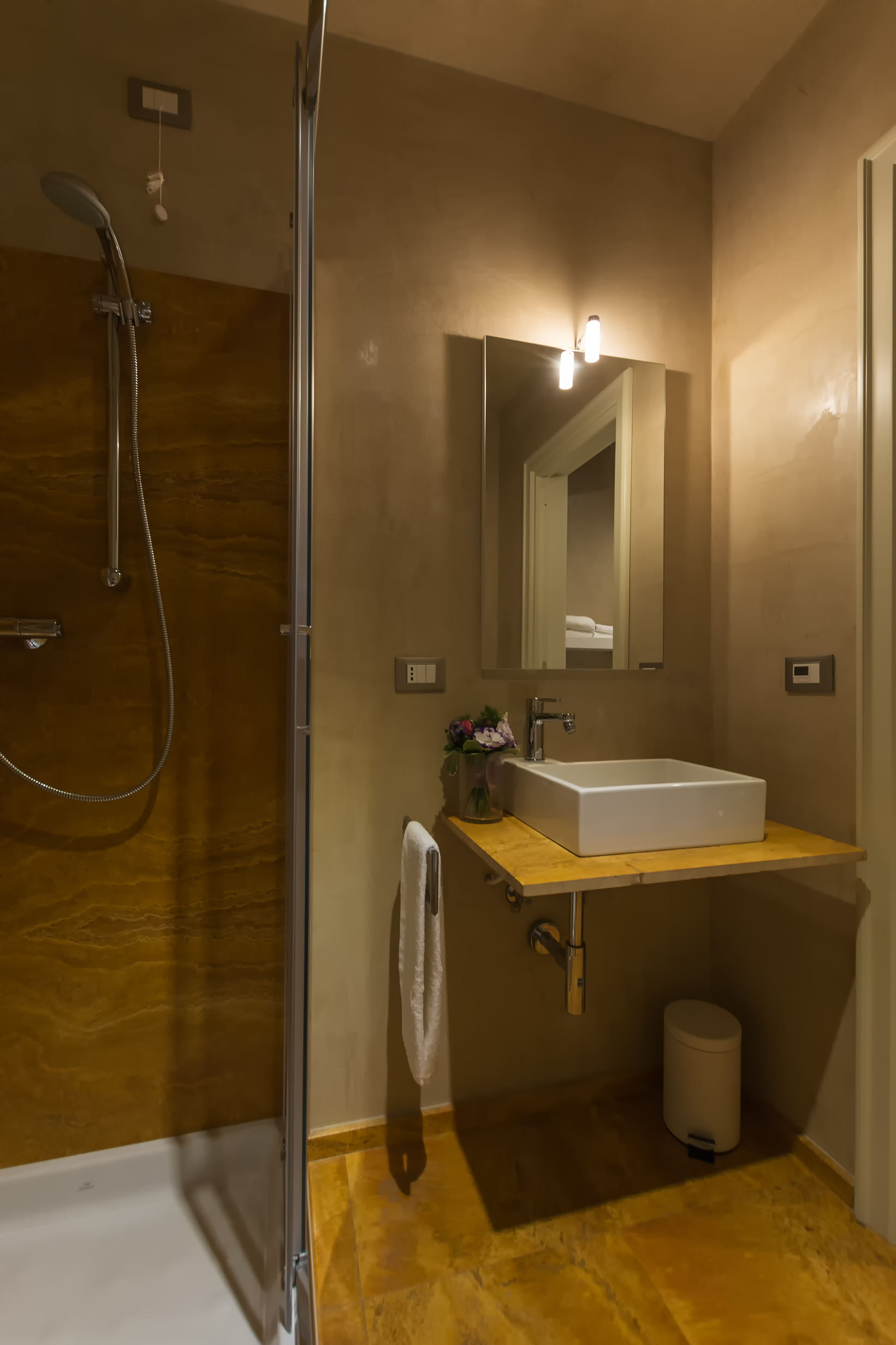 The comfortable bathroom