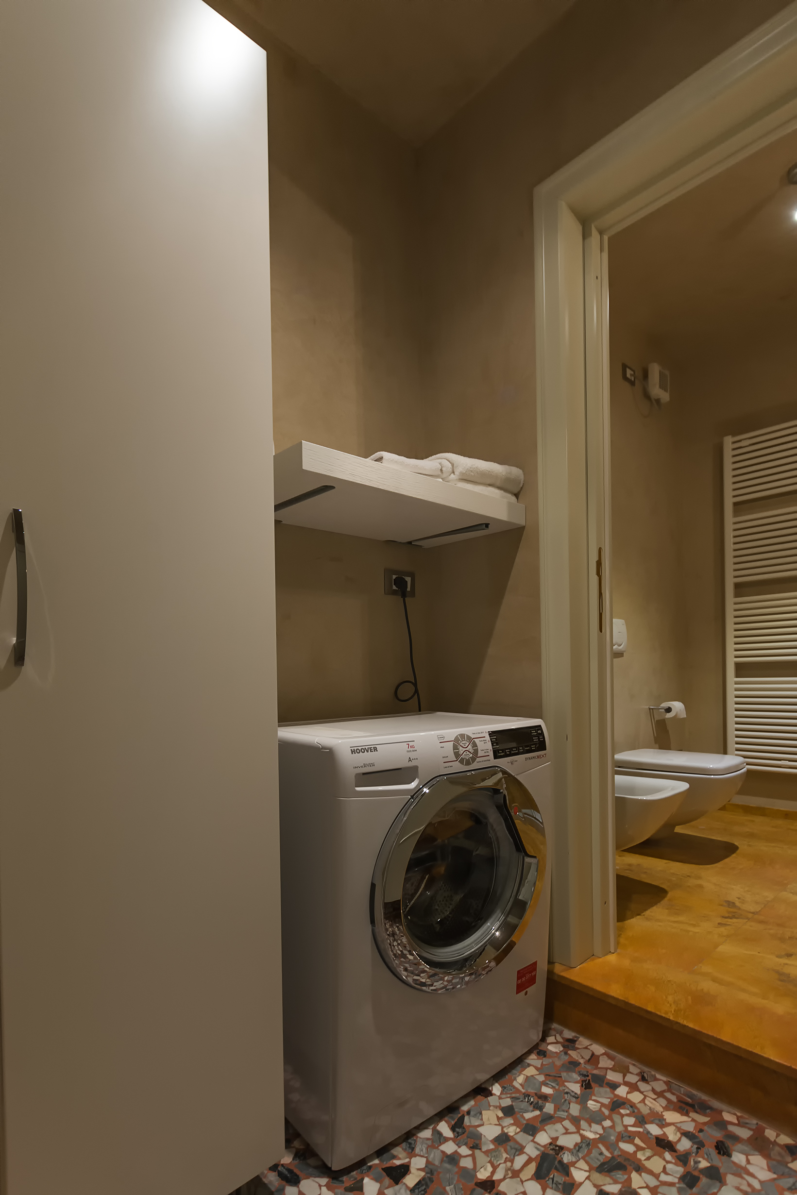 The comfortable bathroom
