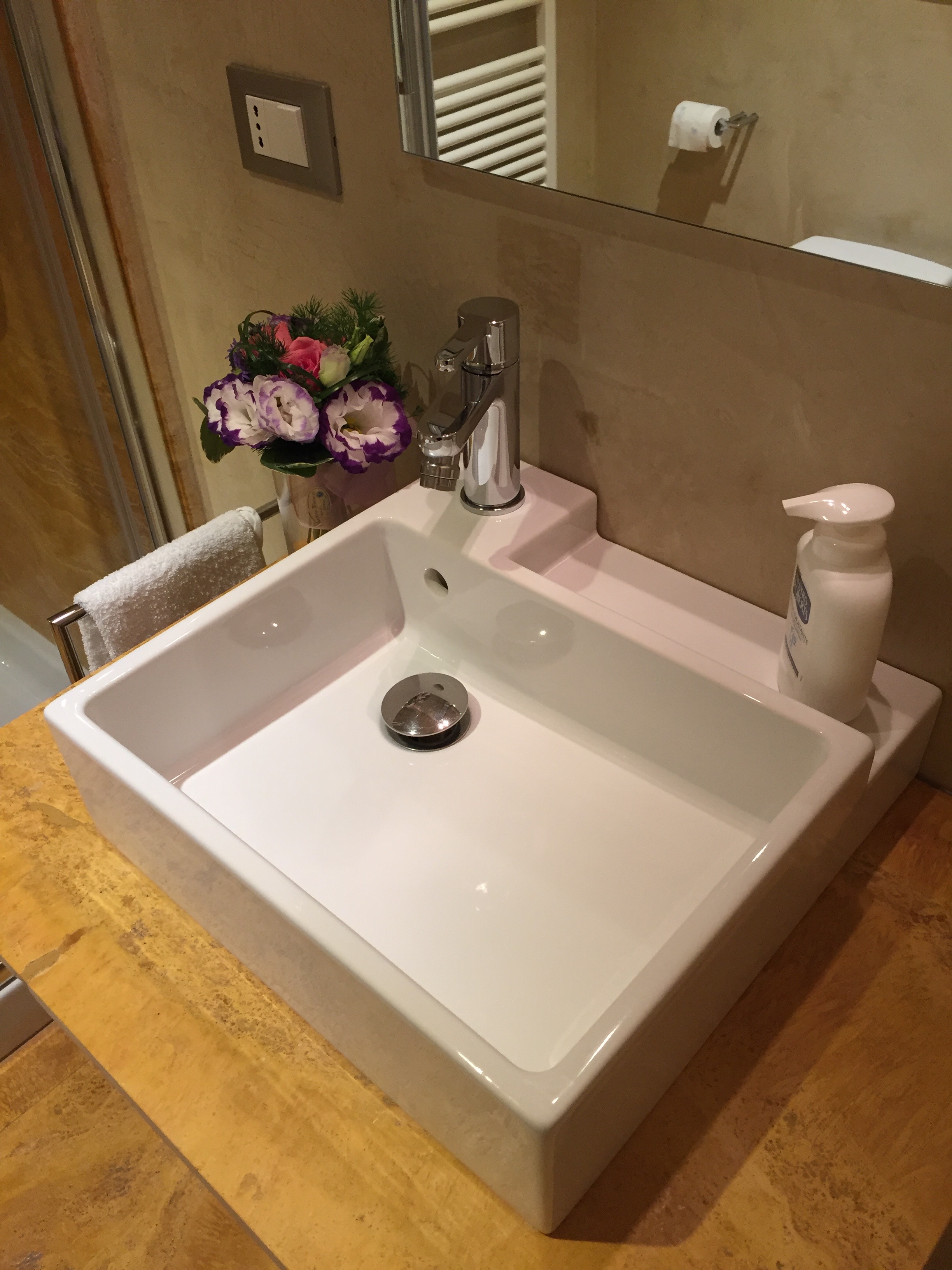 The comfortable bathroom