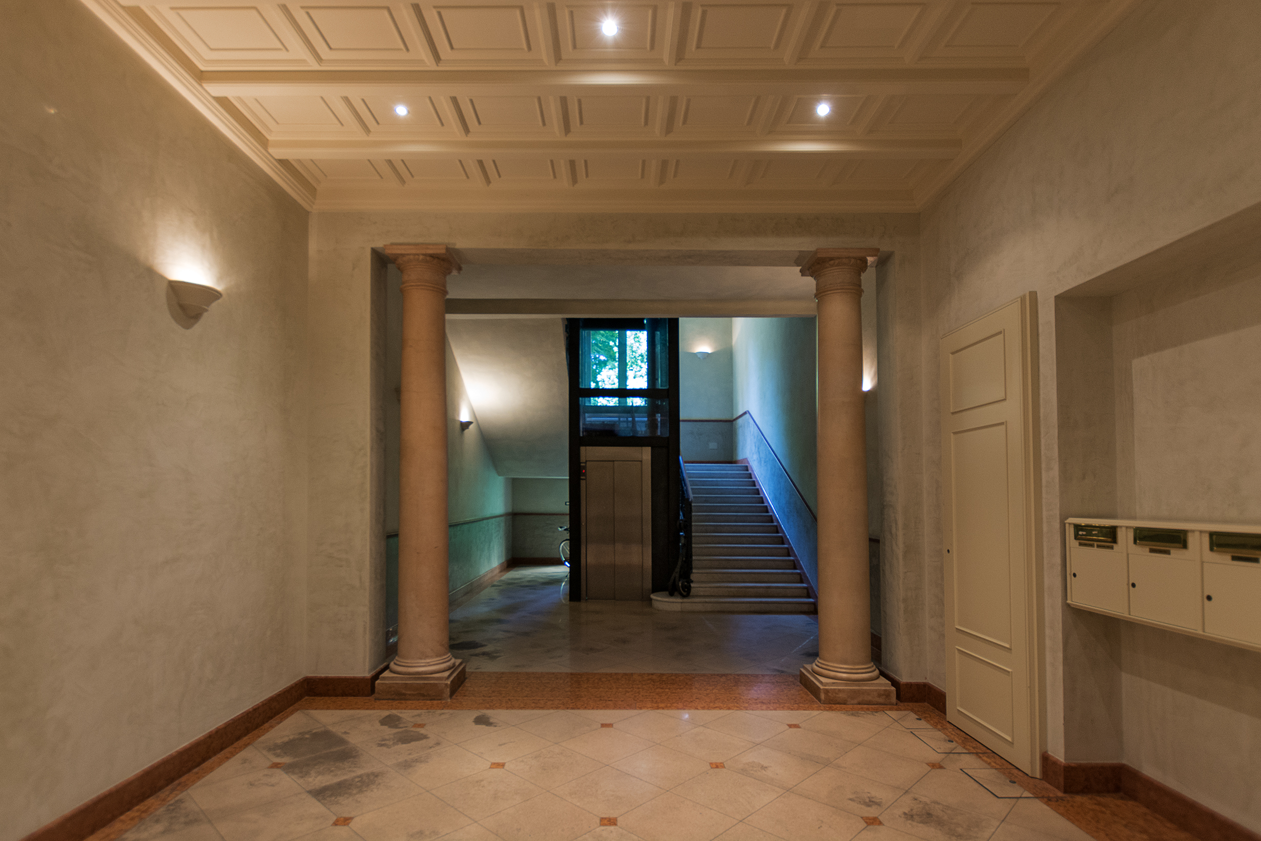 Internal view of the building